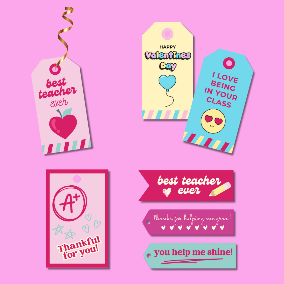 Valentine's Day Gift Tags for Teachers – Celebration Stylist