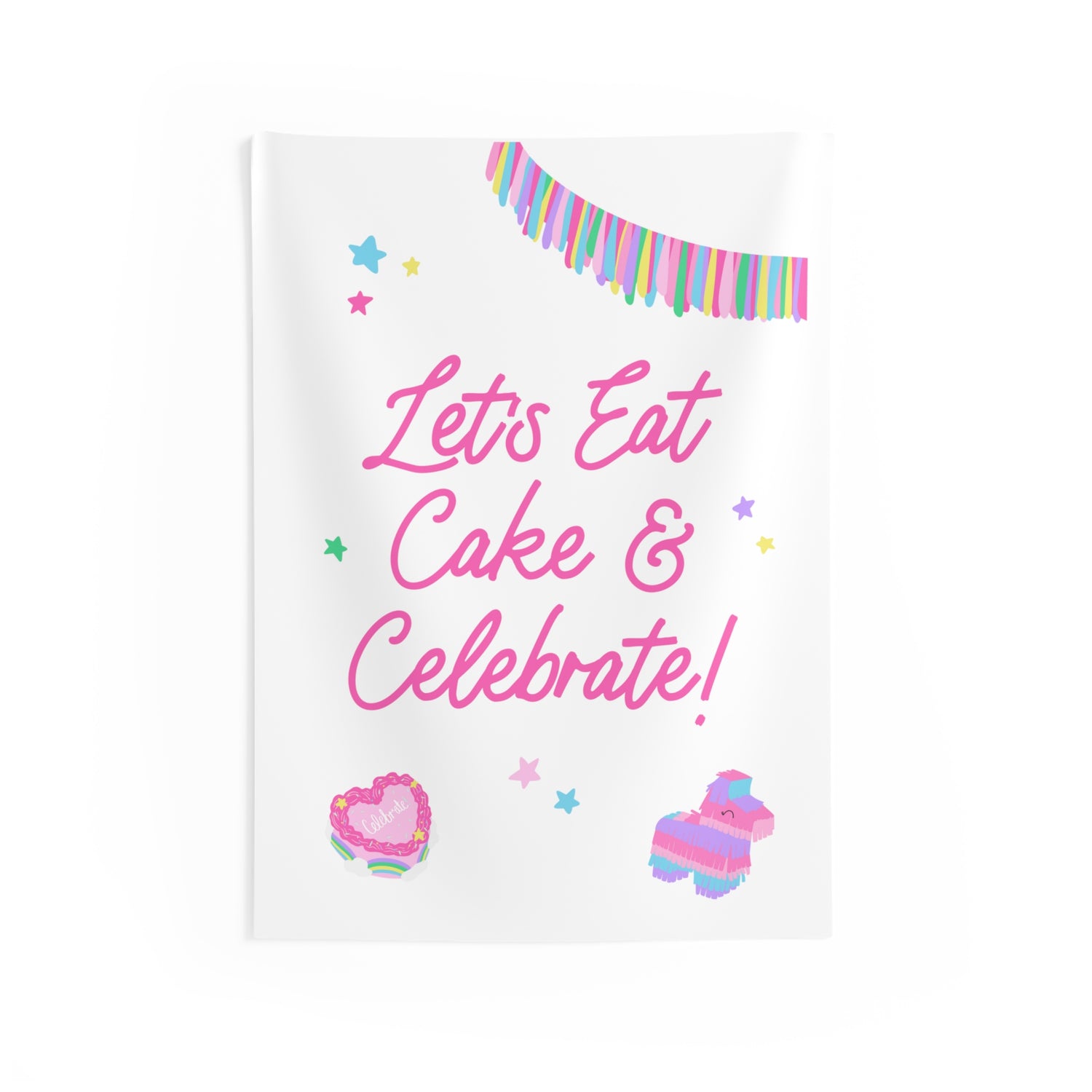 Let's Eat Cake & Celebrate Banner