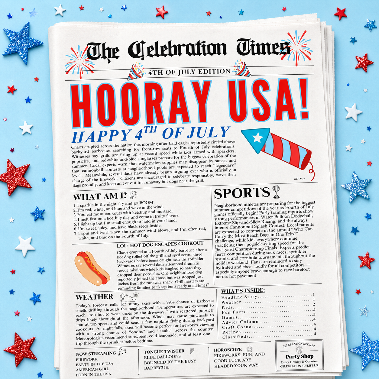 Holiday Newspapers