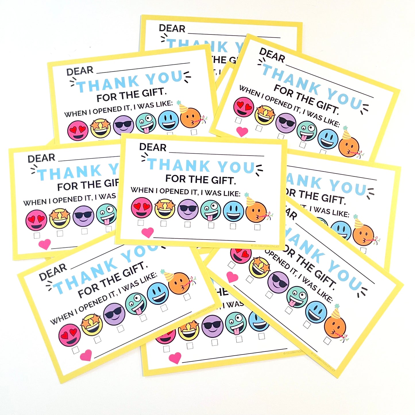 Printable Thank You Postcards