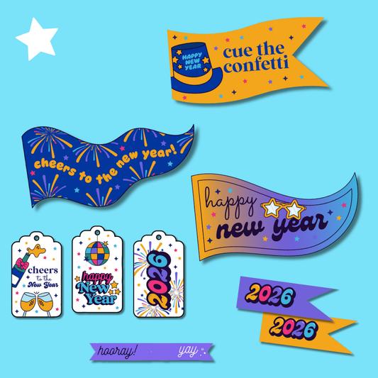 New Year Flags