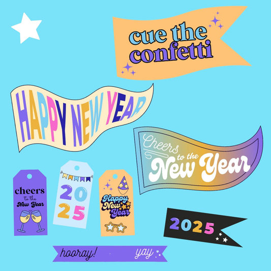 New Year Flags
