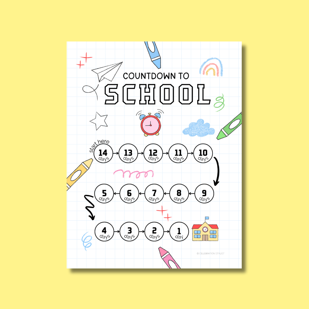 Countdown to School – Celebration Stylist
