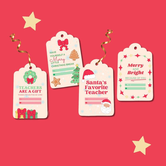 Teacher Holiday Gift Tags