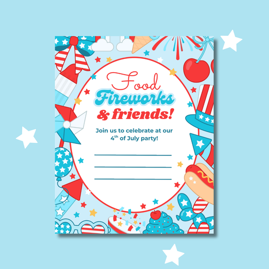 4th of July Party Invitation