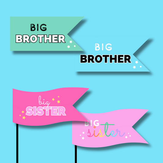 Big Sister/Brother Flags