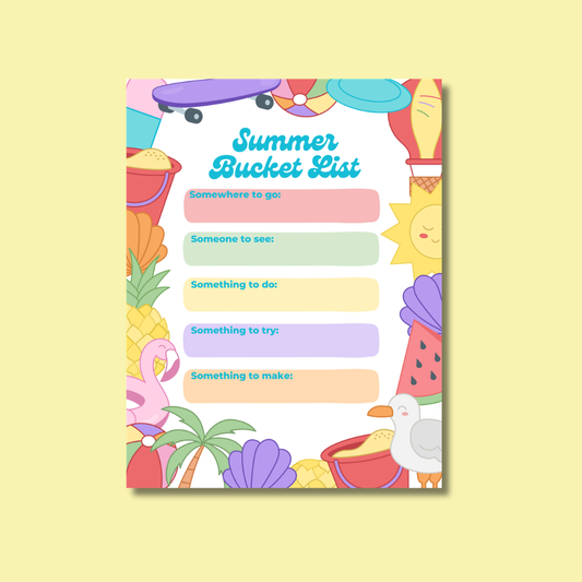 Summer Bucket List