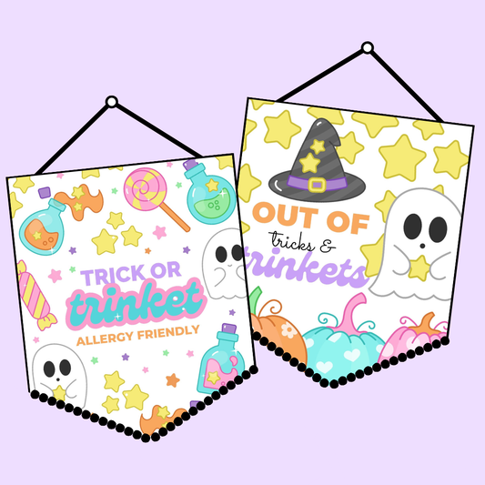 Allergy Friendly Halloween Flags