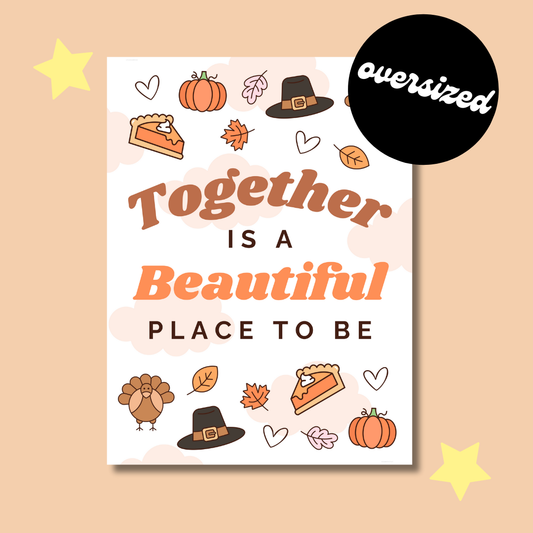 Oversized Together Backdrop
