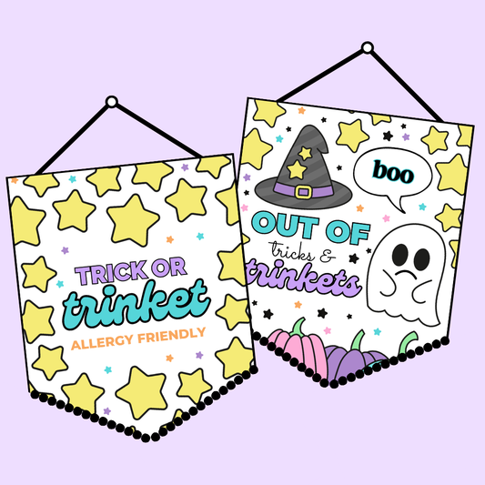 Allergy Friendly Halloween Flags