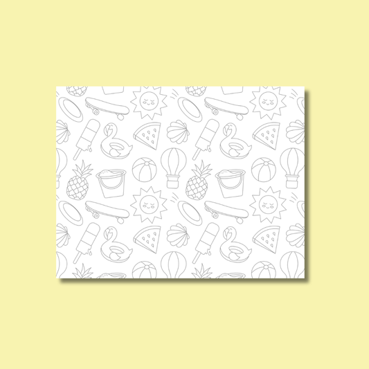 Summer Coloring Sheet