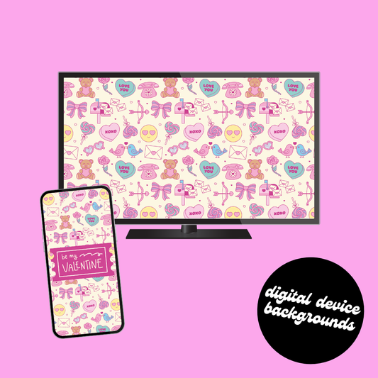 Valentine's Digital Device Backgrounds