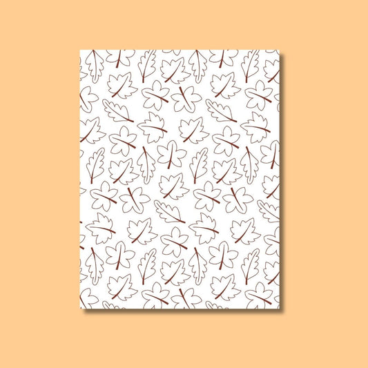 Leaves Coloring Sheet
