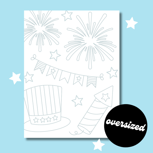 4th of July Oversized Coloring Sheet/Backdrop