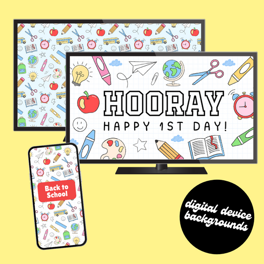 Back to School Digital Device Backgrounds