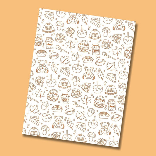 Fall Coloring Sheet