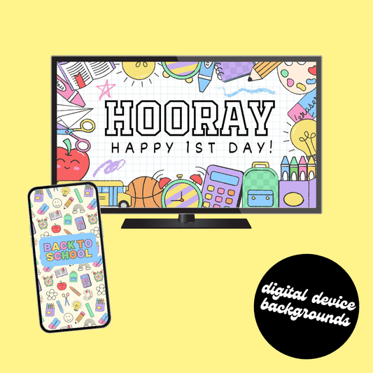 Back to School Digital Device Backgrounds