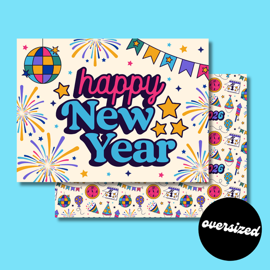 Oversized New Year Backdrop