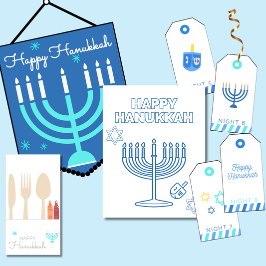 Hanukkah Printables Set