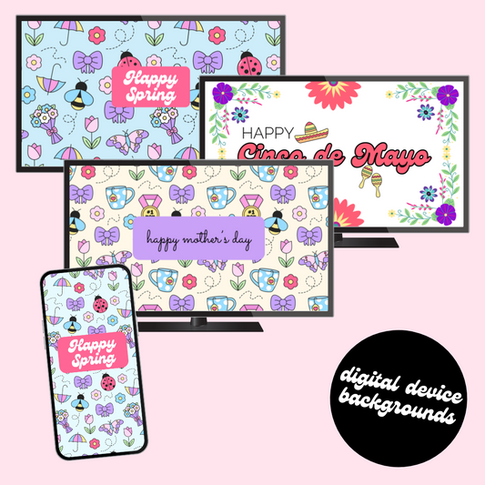 Spring Digital Device Backgrounds