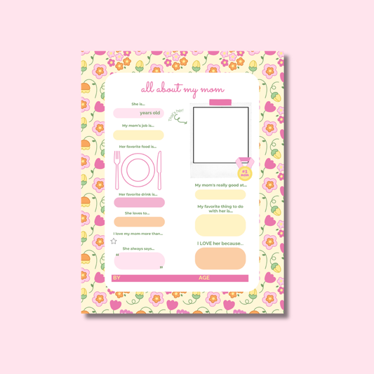 Mother's Day Kids Questionnaire