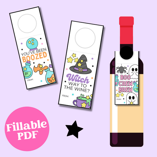 Halloween Wine Tags
