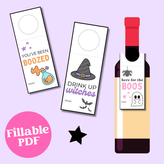 Halloween Wine Tags