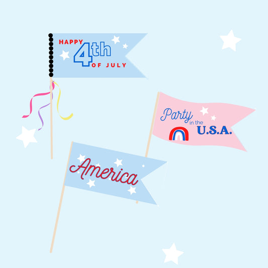 4th of July Flags and Pennants