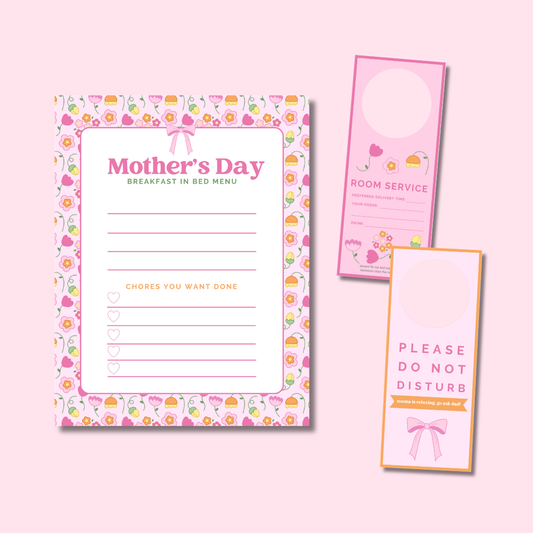 Mother's Day Menu