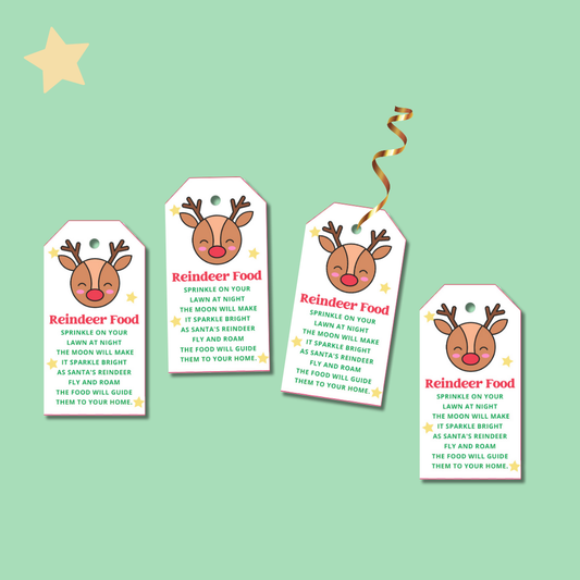 Reindeer Food Tags