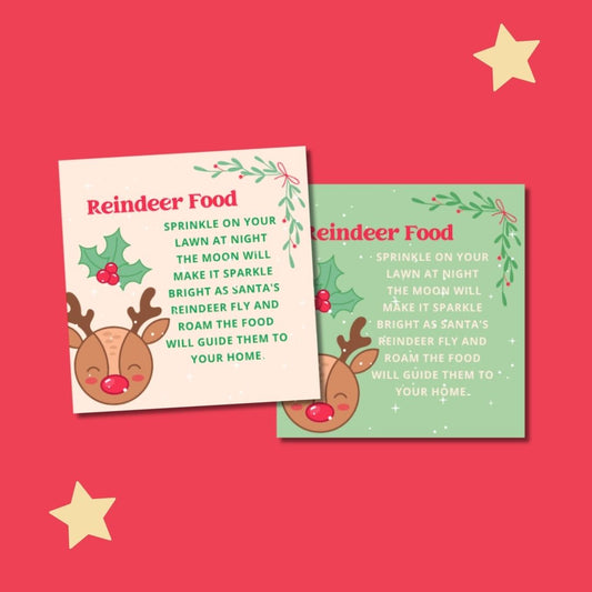Reindeer Food Tags