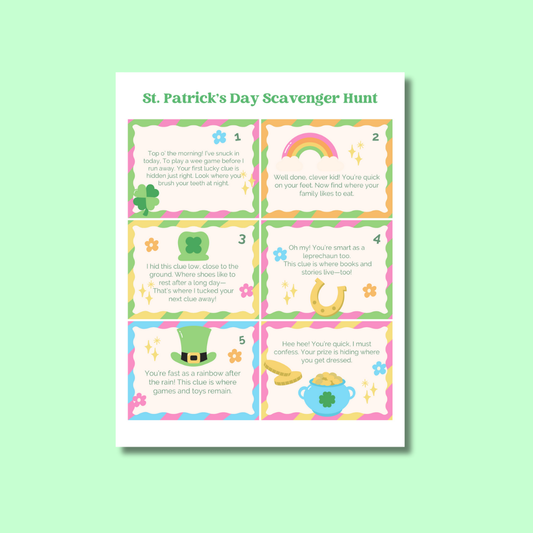St Patrick's Day Scavenger Hunt