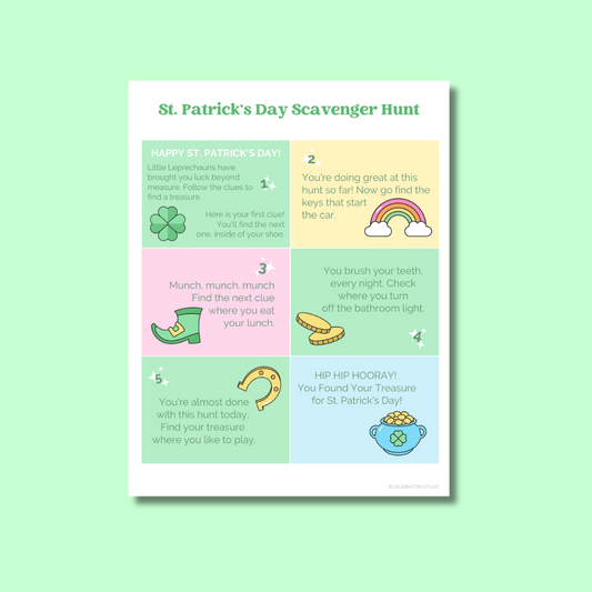 St Patrick's Day Scavenger Hunt