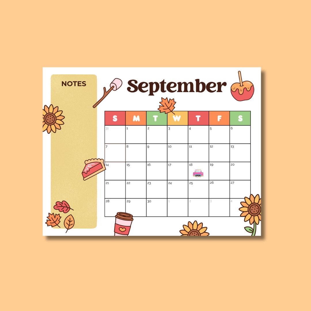 September Calendar – Celebration Stylist