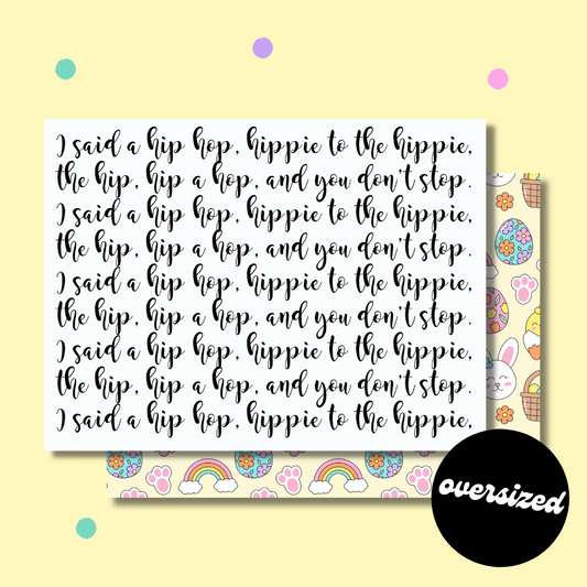 Oversized Hip Hop Backdrop