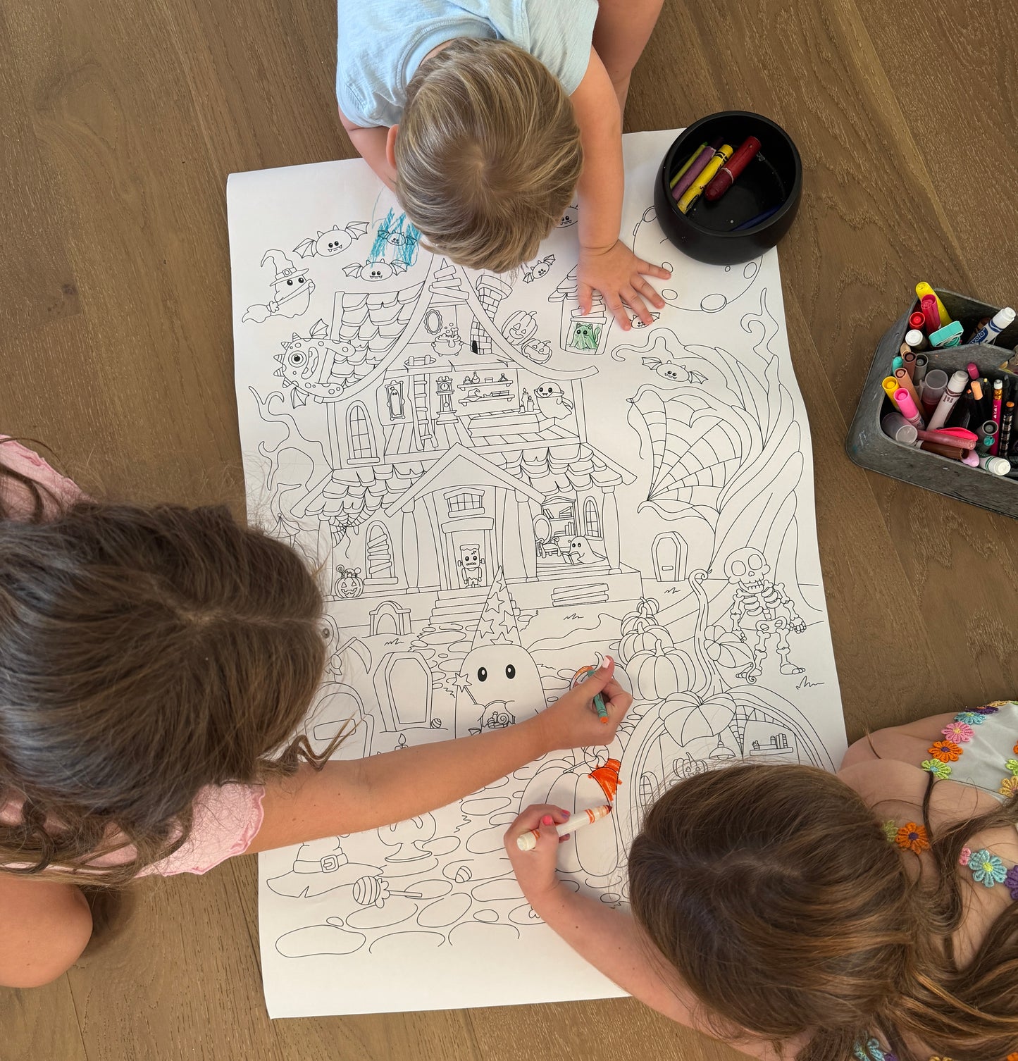 Oversized Halloween Coloring Sheet