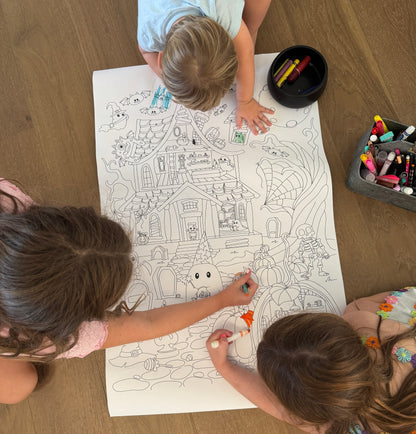 Oversized Halloween Coloring Sheet