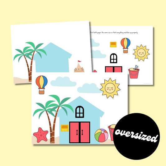 Oversized Beach House Craft