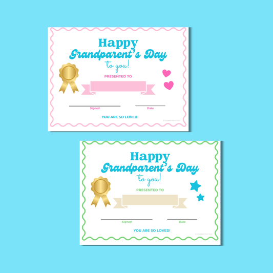 Grandparents Day Certificate