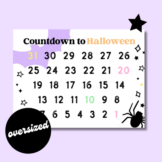 Oversized Countdown to Halloween