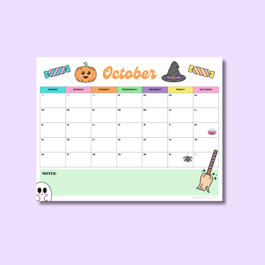 October Calendar