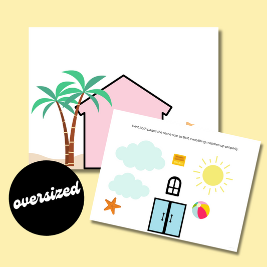 Oversized Beach House Craft