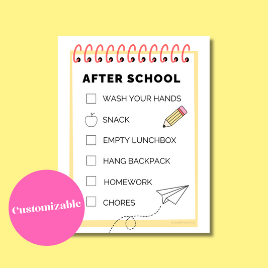 After School Checklist