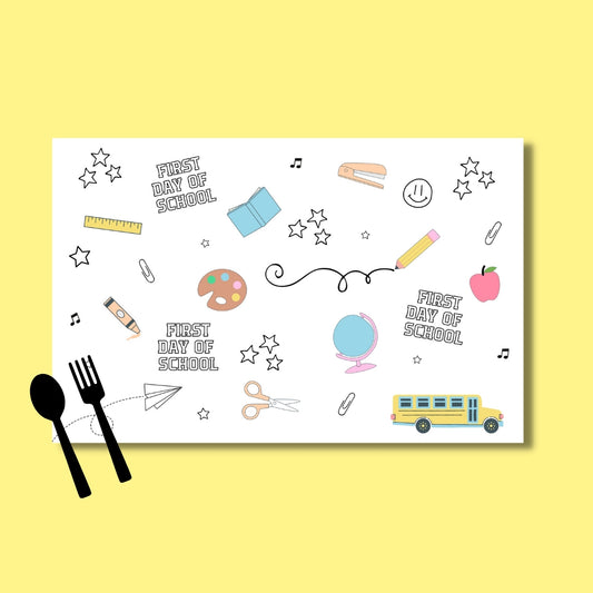 Back to School Placemat