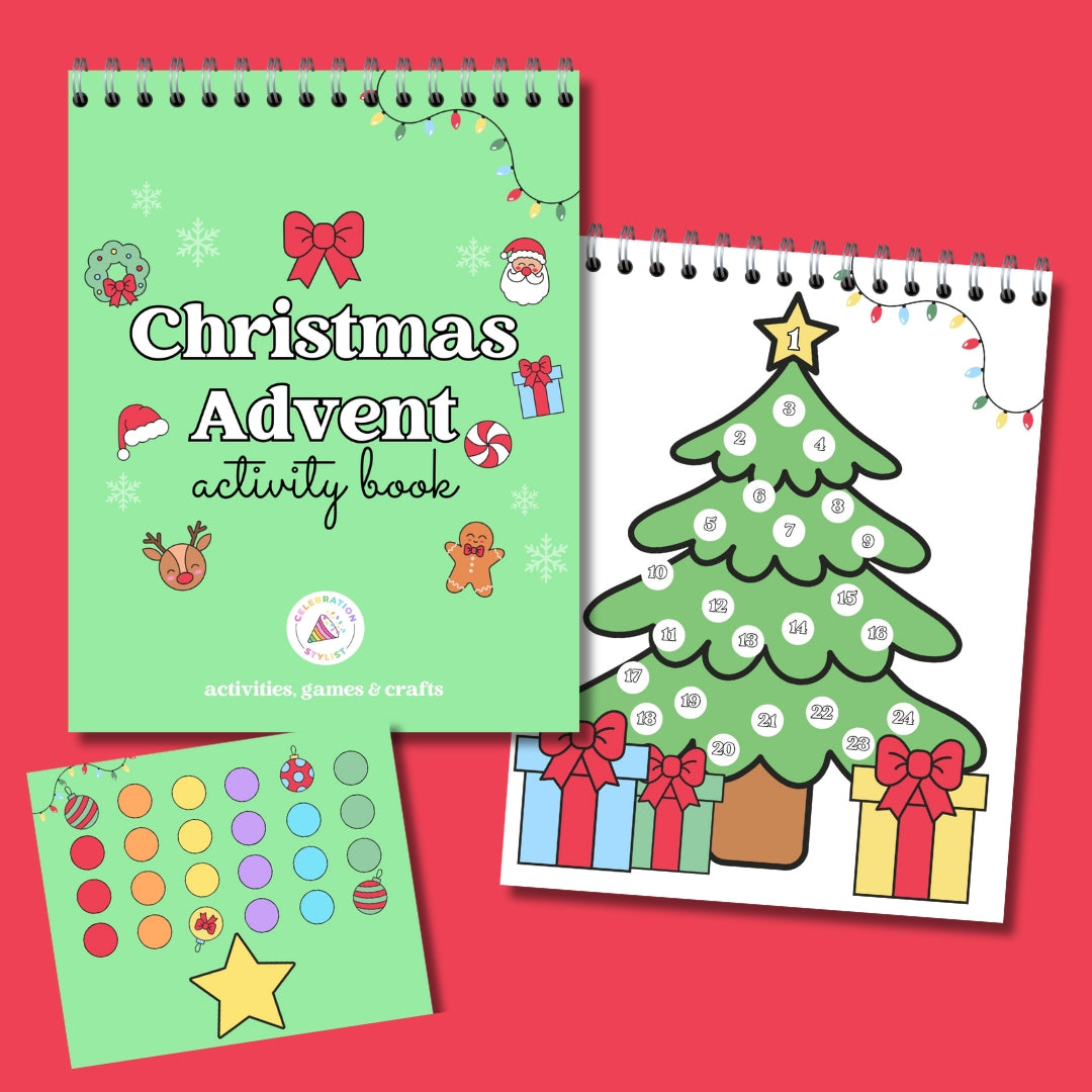 PREORDER: Christmas Advent Activity Book with Stickers