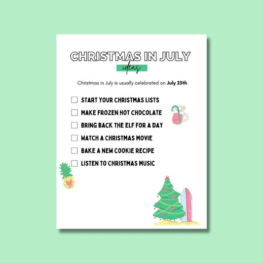 Christmas in July Ideas